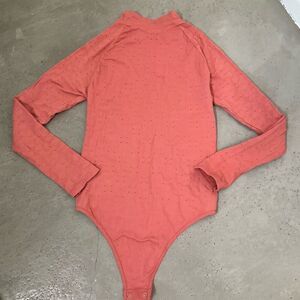 Free People Mock Neck Bodysuit